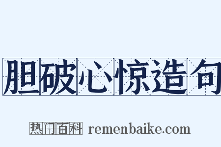胆破心惊造句是什么意思的图片